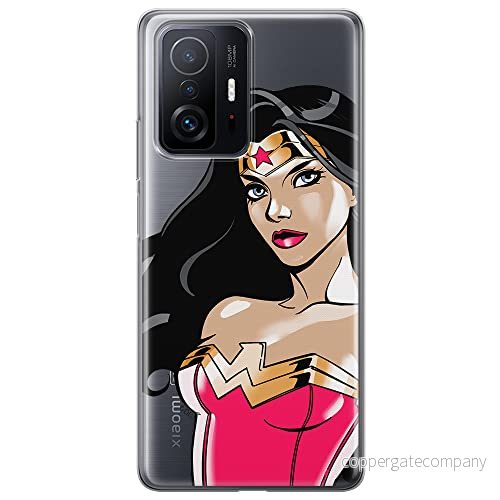 ERT GROUP mobiltelefonfodral för Xiaomi 11T 5G / PRO originalt och officiellt licensierat DC mönster Wonder Woman 004 optimalt anpassad till formen på mobiltelefonen, gedeeltelijk transparant 5904805563294