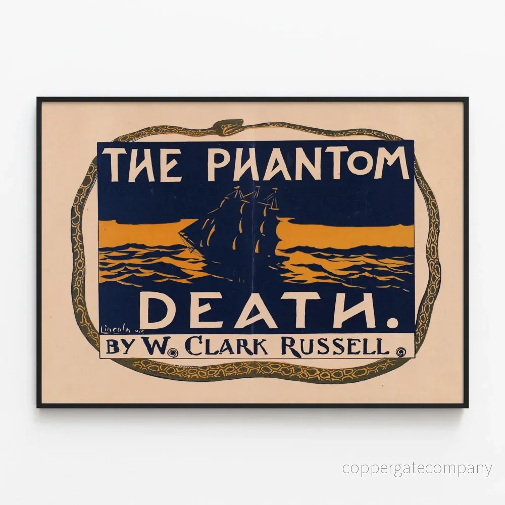 Vintageposter The Phantom Death av W. Clark Russell
