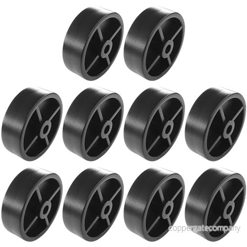cyclingcolors 10 x plasthjul 45 mm svart rullrulle styrrulle möbler säng skjutdörr låda skåp 3666690057495