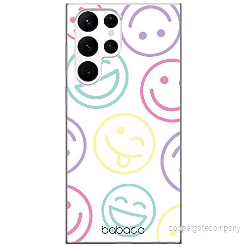 ERT GROUP mobiltelefonfodral för Samsung S22 ULTRA originalt och officiellt licensierat Babaco mönster Positive vibes 002 optimalt anpassad till formen på mobiltelefonen, gedeeltelijk transparant 5904805286261