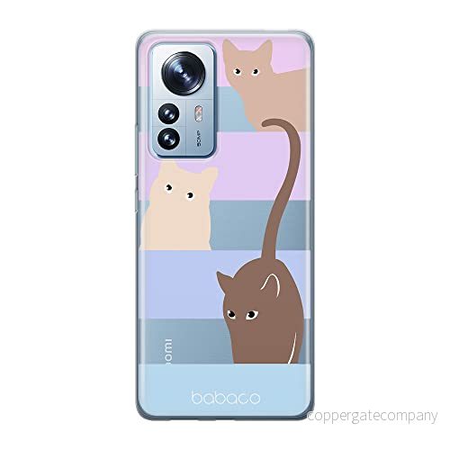 ERT GROUP mobiltelefonfodral för Xiaomi 12 / 12X originalt och officiellt licensierat Babaco mönster Cats 014 optimalt anpassad till formen på mobiltelefonen, gedeeltelijk transparant 5905511491321
