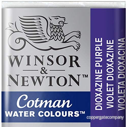 Winsor & Newton 0301231 Cotman akvarellfärg med god transparens, utmärkt toning och goda målningsegenskaper, vattenfärg i 1/2 skål diooxazinlila 94376901542