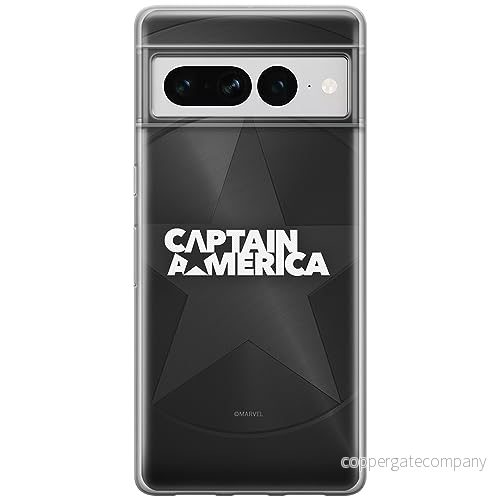 ERT GROUP mobiltelefonfodral för Google PIXEL 7 PRO originalt och officiellt licensierat Marvel mönster Captain America 024 anpassad till formen på mobiltelefonen, fodral tillverkad av TPU plast 5905795179915