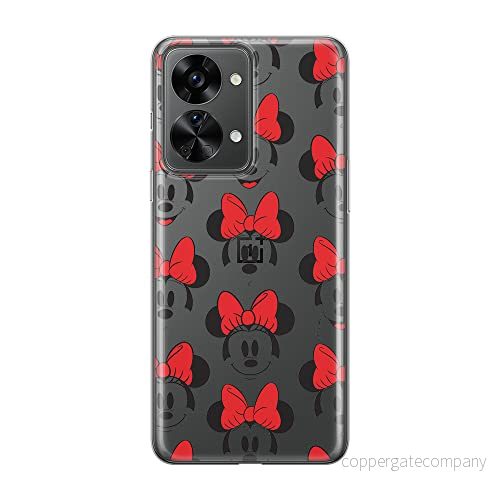 ERT GROUP mobiltelefonfodral för Oneplus NORD 2T 5G originalt och officiellt licensierat Disney mönster Minnie 058 optimalt anpassad till formen på mobiltelefonen, gedeeltelijk transparant 5905511265441