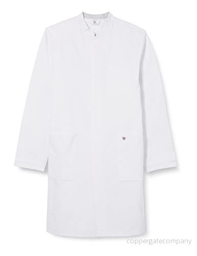 BP 1751 130 0021 50n läkarrock för män, långärmad, armlyftsystem, 205,00 g/m² ren bomull, vit, 50 n 4055301641854