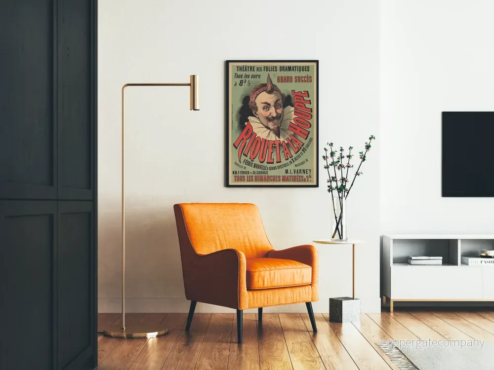 Vintage väggdekor: Riquet-teatern vid Houppe - Poster - Bild 2