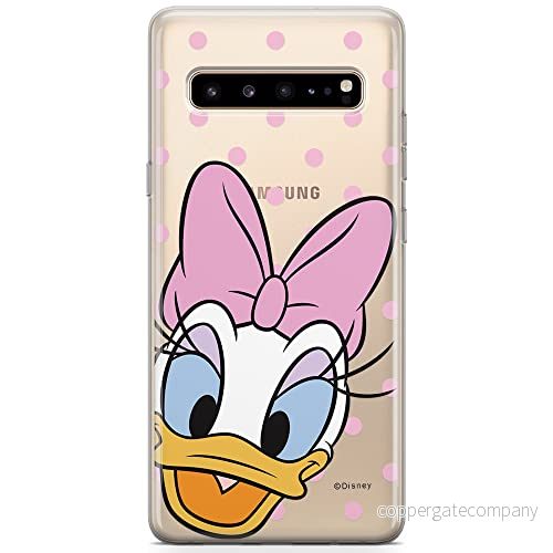 ERT GROUP Mobiltelefonskal för Samsung S10 5G original och officiellt licensierat Disney mönster Daisy, Donald and Friends 004 anpassad till mobiltelefonens form, delvis transparent 5904805498367
