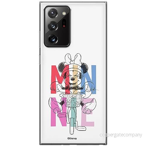 ERT GROUP mobiltelefonfodral för Samsung GALAXY NOTE 20 ULTRA originalt och officiellt licensierat Disney mönster Minnie 068 anpassad till formen på mobiltelefonen, fodral tillverkad av TPU plast 5905511990541