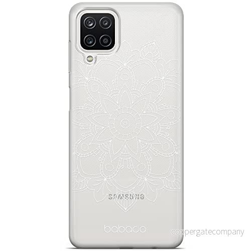 ERT GROUP mobiltelefonfodral för Samsung A12 / M12 F12 originalt och officiellt licensierat Babaco mönster Mandalas 006 Vit optimalt anpassad till formen på mobiltelefonen, gedeeltelijk transparant 5904805840548