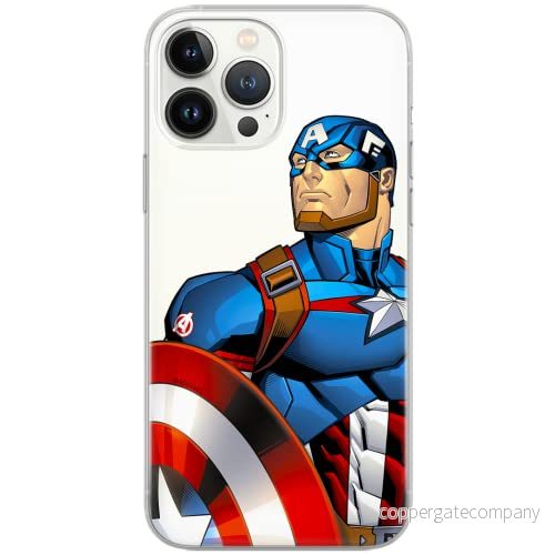 ERT GROUP mobiltelefonfodral för Samsung S10 PLUS originalt och officiellt licensierat Marvel mönster Captain America 011 Vit optimalt anpassad till formen på mobiltelefonen, gedeeltelijk transparant 5902980259438