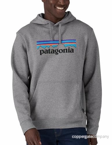 Patagonia P-6 Logo Uprisal Hoody Gravel Heather 194187655785
