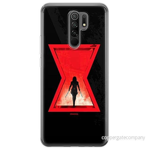 ERT GROUP mobiltelefonfodral för Xiaomi REDMI 9 originalt och officiellt licensierat Marvel mönster Black Widow 009 optimalt anpassad till formen på mobiltelefonen, fodral tillverkad av TPU plast 5903040288054