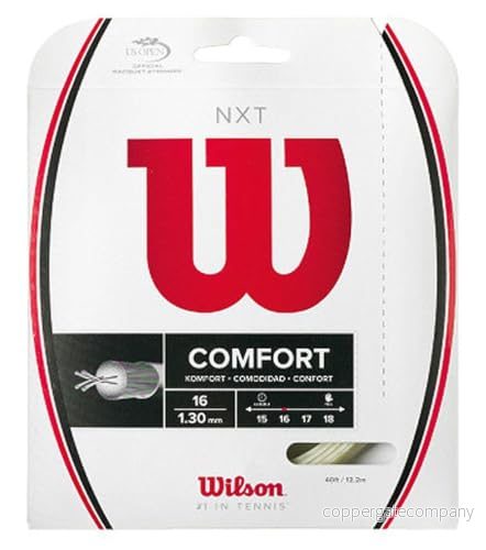 Wilson Unisex Nxt tennisracket strängar, vit, 40 fot UK 887768139711