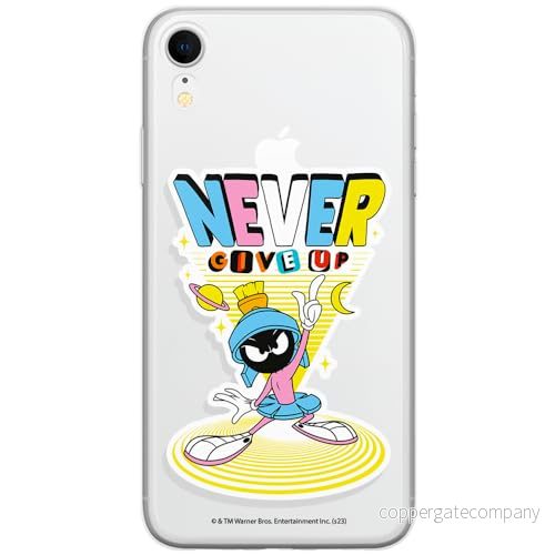 ERT GROUP mobiltelefonfodral för Iphone XR originalt och officiellt licensierat Looney Tunes mönster Marvin 005 optimalt anpassad till formen på mobiltelefonen, gedeeltelijk transparant 5905795128395