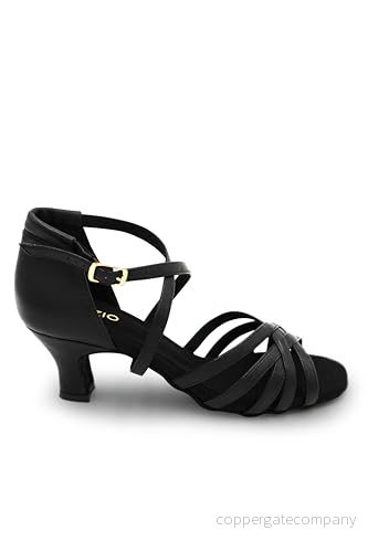 Capezio Georgia 2 tum ballroom shoe, svart, 8,5 m 886275602459