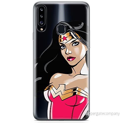 ERT GROUP mobiltelefonfodral för Samsung A20S originalt och officiellt licensierat DC mönster Wonder Woman 004 optimalt anpassad till formen på mobiltelefonen, gedeeltelijk transparant 5904805443145