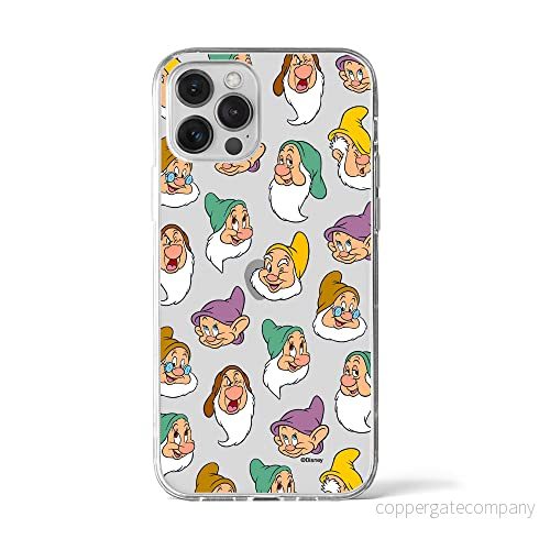 ERT GROUP mobiltelefonfodral för Iphone 12 PRO MAX originalt och officiellt licensierat Disney mönster Snow White and the Seven Dwarfs 015, gedeeltelijk transparant 5905131775627