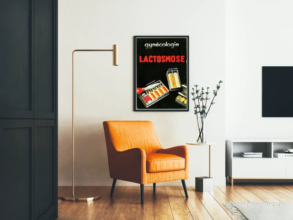 Vintage medicinsk poster Lactomose väggdekoration - Bild 2