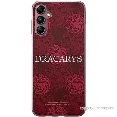 ERT GROUP mobiltelefonfodral för Samsung A14 4G/5G originalt och officiellt licensierat Game of Thrones mönster 021 optimalt anpassad till formen på mobiltelefonen, fodral tillverkad av TPU plast 5905511823665