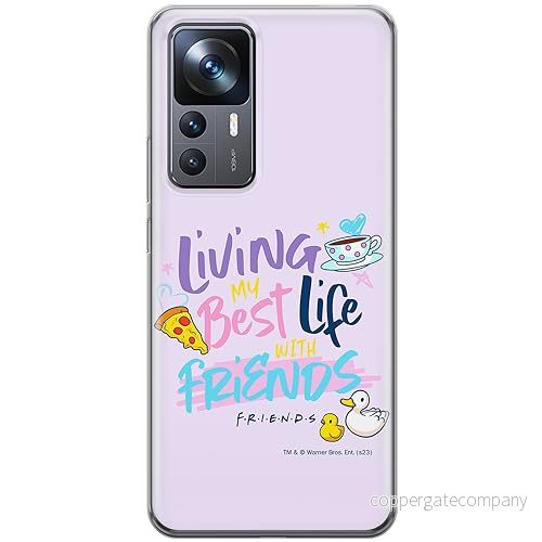 ERT GROUP mobiltelefonfodral för Xiaomi 12T/ 12T pro/ K50 Ultra originalt och officiellt licensierat Friends mönster 024, fodral tillverkad av TPU plast 5905795061982