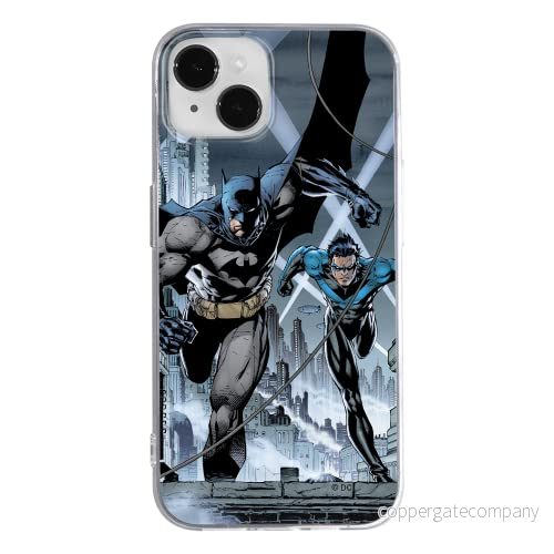 ERT GROUP mobiltelefonfodral för Apple Iphone 14 PLUS originalt och officiellt licensierat DC mönster Batman 007 optimalt anpassad till formen på mobiltelefonen, fodral tillverkad av TPU plast 5905131905697