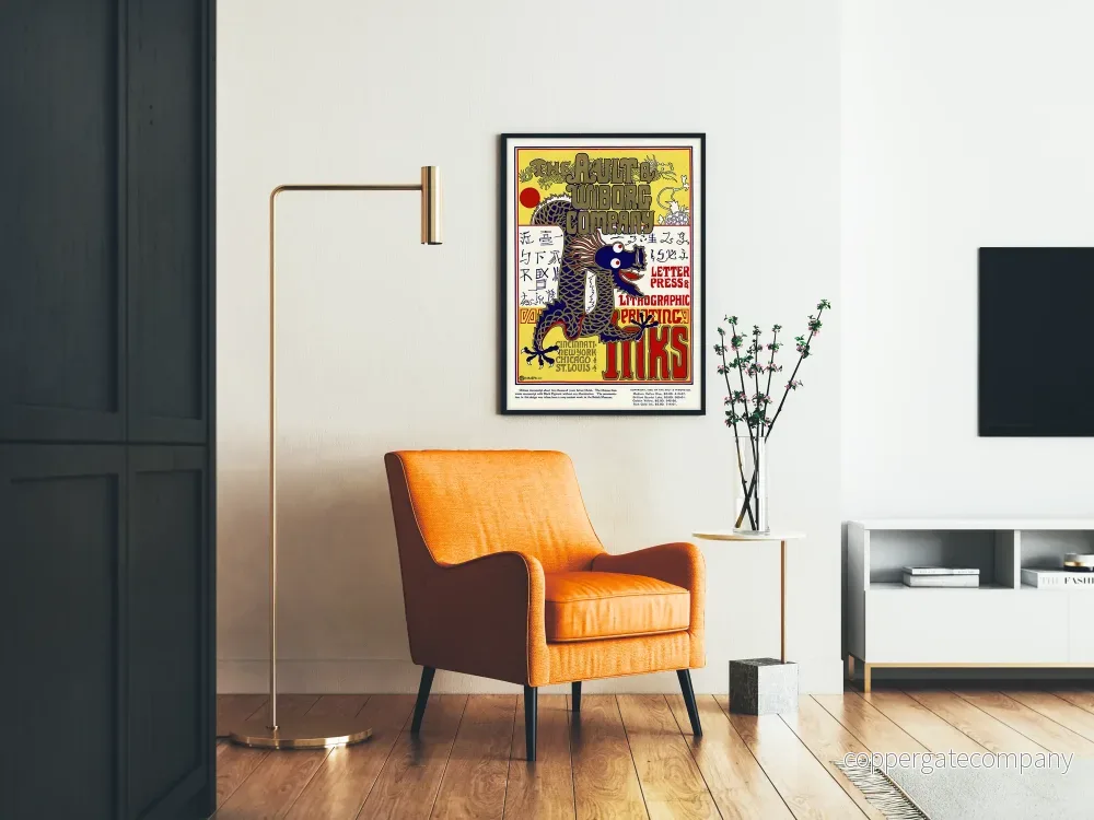 Vintageposter från Ault & Wiborg Company – Typografisk och litografisk tryckning - Bild 2