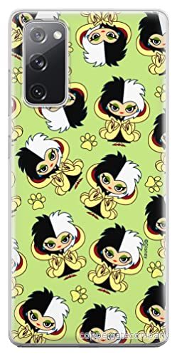 ERT GROUP mobiltelefonfodral för Samsung S20 FE / 5G originalt och officiellt licensierat Disney mönster Cruella 007 anpassad till formen på mobiltelefonen, fodral tillverkad av TPU plast 5905131494436