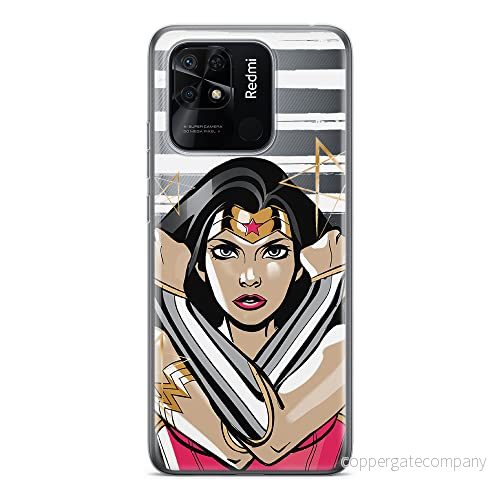 ERT GROUP mobiltelefonfodral för Xiaomi REDMI 10C originalt och officiellt licensierat DC mönster Wonder Woman 003 optimalt anpassad till formen på mobiltelefonen, gedeeltelijk transparant 5905511535131