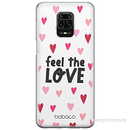 ERT GROUP mobiltelefonfodral för Xiaomi REDMI NOTE 9 PRO/ 9S originalt och officiellt licensierat Babaco mönster Feel the love 001 anpassad till formen på mobiltelefonen, gedeeltelijk transparant 5904805038129