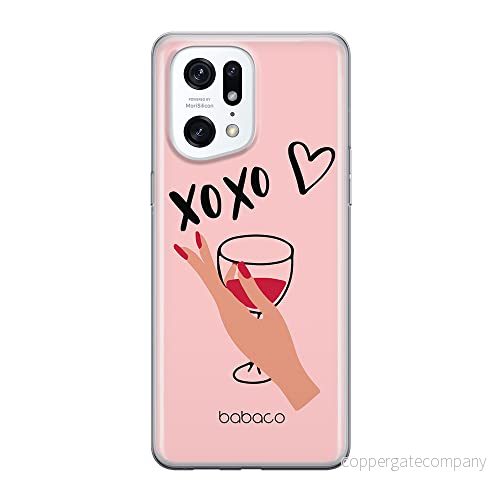 ERT GROUP mobiltelefonfodral för Oppo FIND X5 PRO originalt och officiellt licensierat Babaco mönster XOXO 001 optimalt anpassad till formen på mobiltelefonen, fodral tillverkad av TPU plast 5905511416713