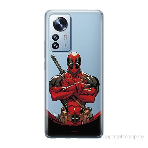 ERT GROUP mobiltelefonfodral för Xiaomi 12 / 12X originalt och officiellt licensierat Marvel mönster Deadpool 006 optimalt anpassad till formen på mobiltelefonen, gedeeltelijk transparant 5905511478360
