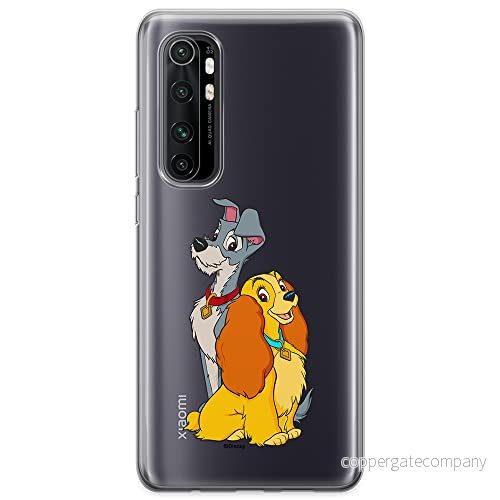 ERT GROUP mobiltelefonfodral för Xiaomi MI NOTE 10 Lite originalt och officiellt licensierat Disney mönster Lady and the Tramp 003 anpassad till formen på mobiltelefonen, gedeeltelijk transparant 5905131150707