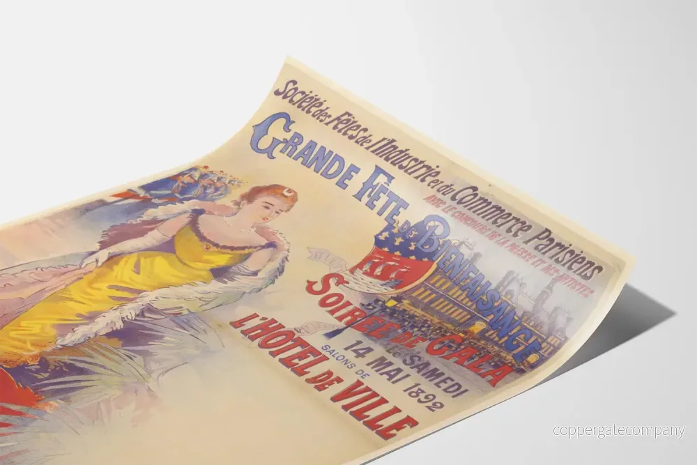 Vintageposter från galakvällen på stadshuset 1892 - Bild 3