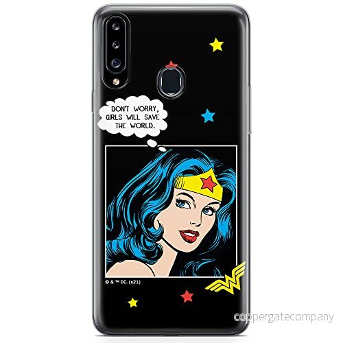 ERT GROUP mobiltelefonfodral för Samsung A20S originalt och officiellt licensierat DC mönster Wonder Woman 028 optimalt anpassad till formen på mobiltelefonen, fodral tillverkad av TPU plast 5903932936469