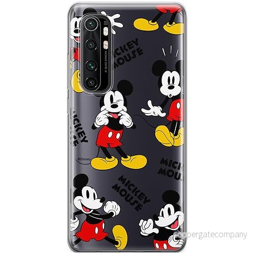 ERT GROUP mobiltelefonfodral för Xiaomi MI NOTE 10 Lite originalt och officiellt licensierat Disney mönster Mickey 050 optimalt anpassad till formen på mobiltelefonen, gedeeltelijk transparant 5905795031749