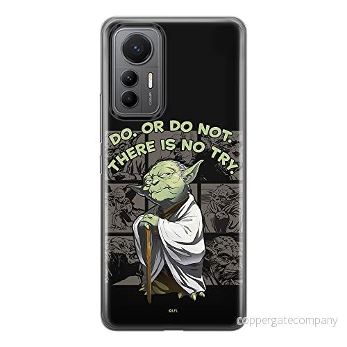 ERT GROUP mobiltelefonfodral för Xiaomi 12 LITE originalt och officiellt licensierat Star Wars mönster Yoda 007 optimalt anpassad till formen på mobiltelefonen, fodral tillverkad av TPU plast 5905511506155