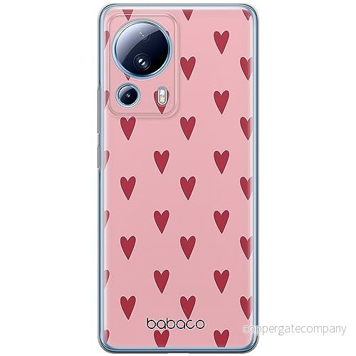 ERT GROUP mobiltelefonfodral för Xiaomi 13 LITE/CIVI 2 originalt och officiellt licensierat Babaco mönster Hearts 004 optimalt anpassad till formen på mobiltelefonen, fodral tillverkad av TPU plast 5905511923402