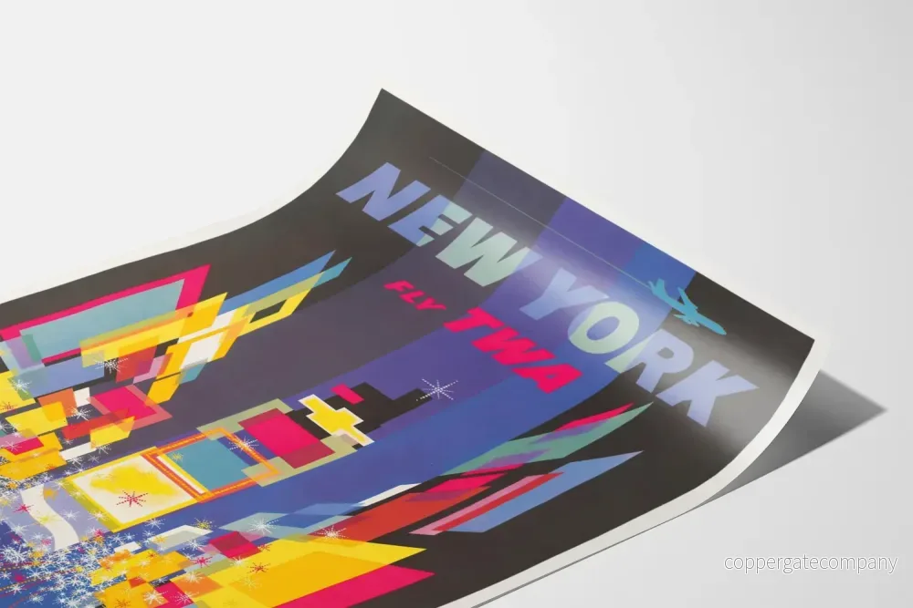 Vintageposter New York Fly TWA - Retro Väggdekoration - Bild 3