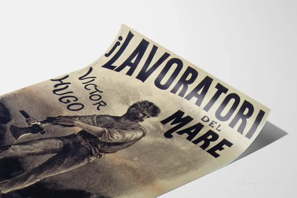 Vintageposter I Lavoratori del Mare av Victor Hugo - Bild 3