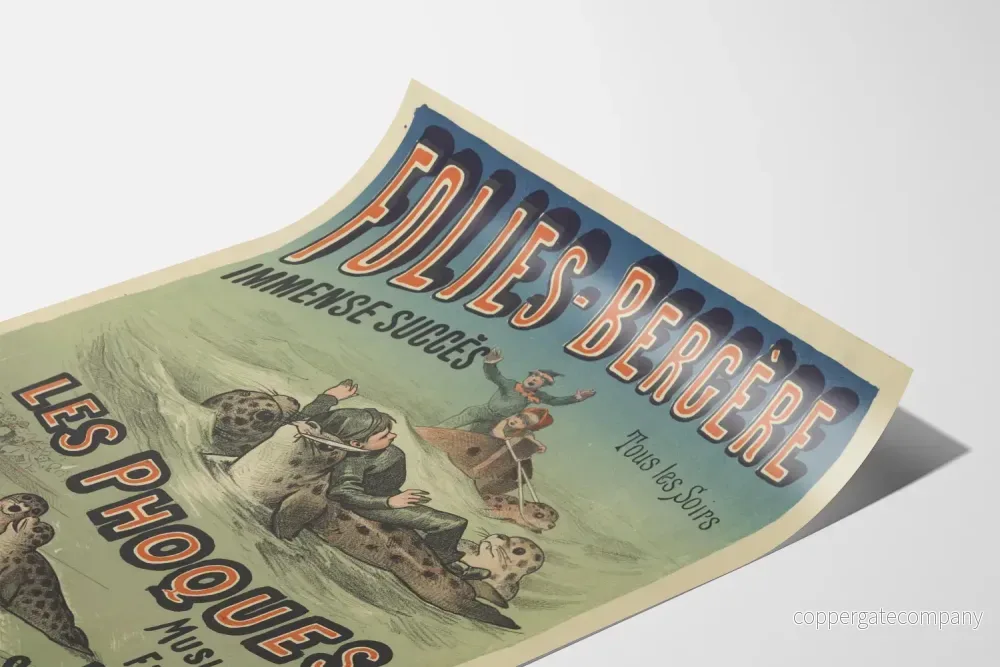 Vintageposter Folies Bergère Sjölejon - Bild 3