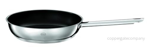 RÖSLE ELEGANCE CeraPlus stekpanna non stick och robust Ø 20 cm, värmebeständig upp till 260 C, keramisk glasyr, silver, 18/10 rostfritt stål, diskmaskinssäker 4004293133649