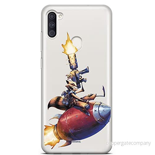 ERT GROUP mobiltelefonfodral för Samsung A03S originalt och officiellt licensierat Marvel mönster Rocket 007 optimalt anpassad till formen på mobiltelefonen, gedeeltelijk transparant 5903932991581