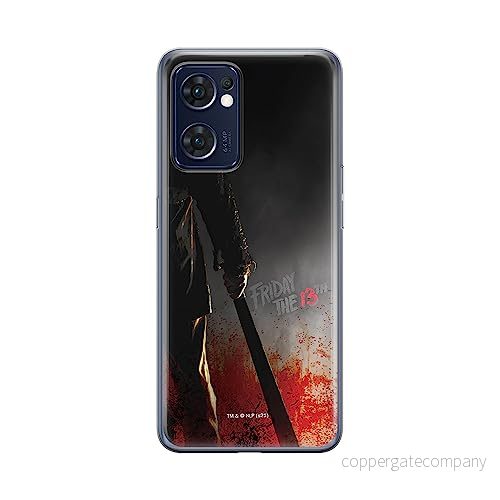 ERT GROUP mobiltelefonfodral för Oppo RENO 7 5G originalt och officiellt licensierat Horror mönster Friday the 13th 012 optimalt anpassad till formen på mobiltelefonen, fodral tillverkad av TPU plast 5905511319304