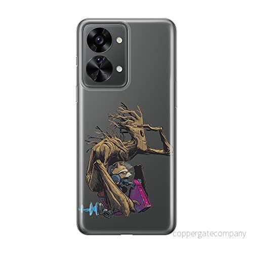 ERT GROUP mobiltelefonfodral för Oneplus NORD 2T 5G originalt och officiellt licensierat Marvel mönster Guardians of the Galaxy 004 anpassad till formen på mobiltelefonen, gedeeltelijk transparant 5905511266998