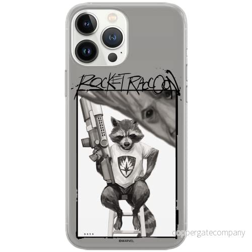ERT GROUP mobiltelefonfodral för Samsung S20 PLUS / S11 originalt och officiellt licensierat Marvel mönster Rocket 004 Vit anpassad till formen på mobiltelefonen, fodral tillverkad av TPU plast 5903537496764
