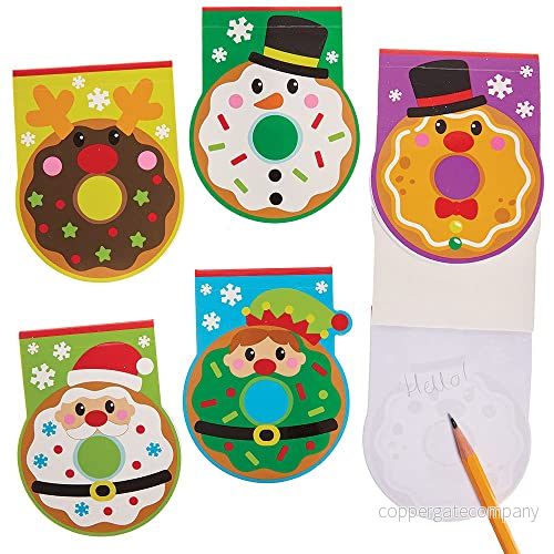 Baker Ross FX450 Ungar Jul Munk Memo Pads 10 Bit Packa, 8 cm Bredd x 10.5 Höjd 5063067003181