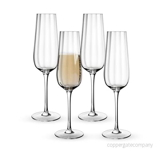 Villeroy & Boch Rosa trädgård champagneflöjt, set med 4, 120 ml, kristallglas 4003686420335
