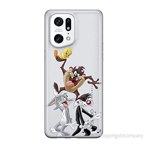 ERT GROUP mobiltelefonfodral för Oppo FIND X5 PRO originalt och officiellt licensierat Looney Tunes mönster 001 optimalt anpassad till formen på mobiltelefonen, gedeeltelijk transparant 5905511397951