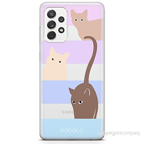 ERT GROUP mobiltelefonfodral för Samsung A53 5G originalt och officiellt licensierat Babaco mönster Cats 014 optimalt anpassad till formen på mobiltelefonen, gedeeltelijk transparant 5905131068811