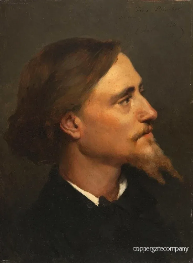 Målning Joseph Félix Bouchor - André Gill | Konsttryck - Bild 2